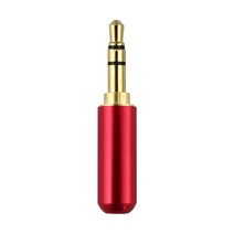 가전제품 전자기기 3.5mm 3 극 스테레오 잭 핀 남성 금도금 헤드폰 수리 어댑터 금속 합금 오디오 와이어 솔더 커넥터, 03 Red_02 5 Pcs