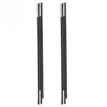 렉산2t 차양 캐노피 차고180cm 섬유 유리 캠핑 텐트 폴 2*2m 지원 로드 더블 레이어 햇빛 가리개 비치 바, 01 Black