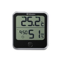 청훈 우주 디지털 온습도계, 블랙, 5개