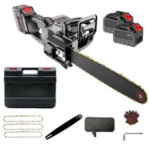 충전식 전기톱 16인치 12인치 가정용 대용량, 16인치 x 대용량배터리2, 1개