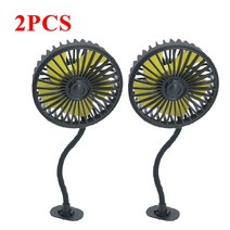 차량용무시동히터 1/2Pcs 자동차 팬 뒷좌석 Ventilador USB 청정기 에어컨 Climatiseur Voiture 쿨러 호흡, 04 2PCS Car Fan