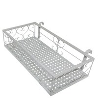 모칸도 창틀용 화분걸이대 (직각형 50x20cm) 창틀용 고리, 흰색