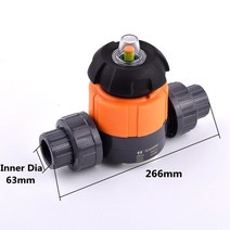 물탱크피팅 20/25/32/40/5063mm UPVC 파이프 다이어프램 볼 밸브 정원 농업 관개 수족관 물고기 탱크 산업용 커넥터 피팅, [01] 1Pc, [06] Inner Diameter 63mm