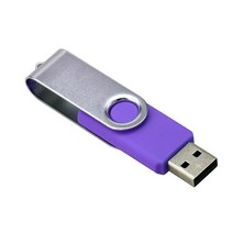 usb기기 usb Exuanck 사용자 정의 로고 금속 회전 USB 2.0 4 기가 바이트 8 16 32 메모리 플래시 드라이브, 08 purple_08 1GB