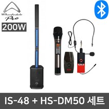 와피데일 IS48+HSDM50 200W 충전식 공연 행사 스피커