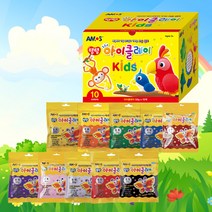 아모스 탱탱 아이클레이 키즈 50g 10색 세트, 1개