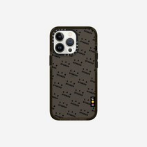 케이스티파이 x 아이앱 스튜디오 아이폰 블랙 모노그램 로고 임팩트 케이스 블랙 Casetify x IAB Studio iPhone Black Monogram Logo Impact