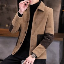 모직트렌치코트 가을겨울 골드 밍크 퍼 재킷 남자 트렌드 멋진 숏 남성의류 두꺼운 상의 2612338733