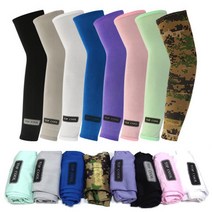 NeedOn 여름철 스포츠 작업장 등산 자외선 차단 및 쿨링 슬리브 쿨토시 10개 구성, 퍼플10P