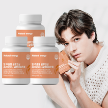 내추럴에너지 밀 추출물 글루코실 세라 마이드 티크 글루타치온정, 3박스, 60정