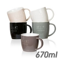[NATURI] 다용도 대형 머그컵 670ml 라면기 면기 한그릇요리머그 유리 플라스틱 스텐 종이 텀블러 홈 물 컵 잔 세트 N/T : 245A4B+830, NATURE COUPANG& 아이보리