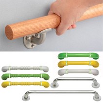 안전손잡이 핸드레일 장애인화장실 안전바 노인 계단, 12.원목핸드레일세트 오크35GD 1050mm