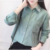 여성 코듀로이 포켓 남방 LJM-098
