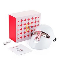 무선 7 색 led 마스크 광자 치료 뷰티 마스크 usb 충전 led 마스크 피부 회춘 방지 주름 제거, 상자 포함