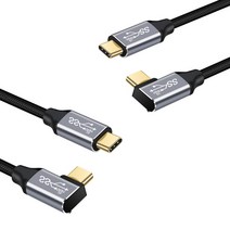 드림에코 2P 구성( 100W USB 3.1 Gen2 C ot C 양방향 초 고속 데이터전송 충전케이블(0.5m 1m)