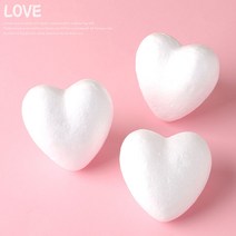 아트랄라 하트모양 스티로폼 (5개입) 하트 반제품 만들기 미술 수업 꾸미기재료, 단품