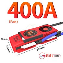 BMS 인산철 3.7V 리튬 이온 14S 48V 20A 30A 40A 60A 100A 500A 18650 PCM 배터리 보호 보드 BMS PCM (밸런스드 리튬 배터리 모듈 포함, 20400A with Fan