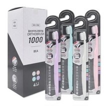 덴프리 올쏘브러쉬 1000 교정용 칫솔 민트색 민트 3개, 민트색 4개