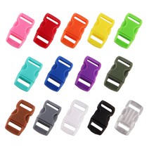팔찌 만들기 플라스틱 버클 14color 가죽 인식 목걸이 DIY 매듭공예, 투명