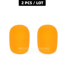 리플렉션필터 방송용방음부스 음악프로듀싱 2pcs 윈드 스크린 스폰지 마이크 폼 방풍 hyperx solocast 하이퍼 x 솔로 캐스트 usb 마이크 안티 팝 필터 스크린 커버, 주황색 2개