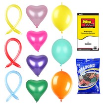 벌룬 하트 풍선 10+1 네오텍스 행사 운동회 이벤트 파티용품 생일 돌잔치 브라이더샤워 프로포즈 가게 오픈 축하 깜짝, 벌룬 10인치메탈블랙
