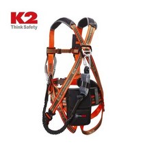 K2 전체식벨트 KB-9202 오렌지색, 은색