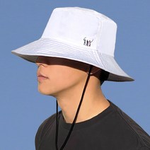 61cm 빅사이즈 골프 나일론 버킷햇 3컬러 벙거지 모자 대두 가벼운 얇은, WHITE, Golf Big Bucket Hat