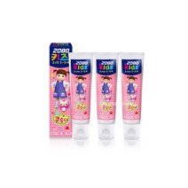 애경 2080 키즈치약 딸기 3~5세 유아치약, 75g, 3개