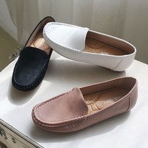 스티치 발편한 로퍼 단화 정장 구두 낮은굽 인조가죽