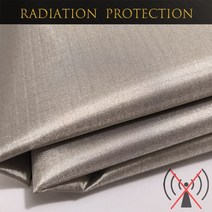 전자파측정기 emf 측정기 산화 방지 패러데이 구리 니켈 패브릭 전도성 천 군용 등급 RF 차단 EMF 차폐 격자 무늬 립스톱 유형, 5.05 meter long