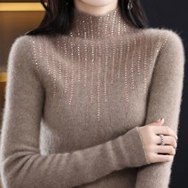 B-221977 - 쥬얼리 하이넥 니트/소프트/고퀄리티/이너/오피스룩/니트/오피스룩/하객룩