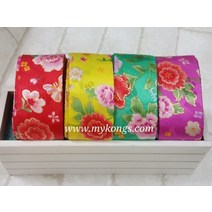 4cm폭 꽃나비 한복원단 리본/배씨머리핀만들기재료/상품권봉투장식/폐백용품포장장식/캔들장식