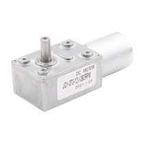 저속모터 자동 잠금 브러시 Dc 모터 12V 감속기 3-210Rpm 370 강력한 전기 고 토크 6V 웜기어, 08 40 RPM_02 12V