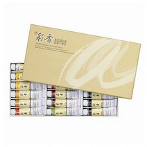 알파 채향 동양화 한국화물감 15ml 18색 세트