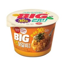 CJ더마켓 탕비실 업소용 식당용 PC방 탑티어 햇반컵반 BIG치즈닭갈비덮밥 간편식 컵밥 국밥 냉동밥 솥밥 점심 도시락 313G, 8개