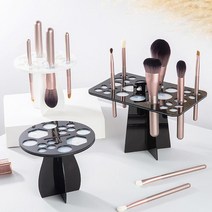PK글로벌 메이크업 브러쉬 건조대 화장 붓 스탠드 받침대, 사각, 1개입