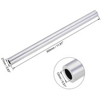 Uxcell-DIY 공기 흡입 프레임용 알루미늄 원형 튜브 1 개 21mm-30mm OD 300mm 길이 6063, 09 23mm x 20mm x 300mm