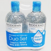 바이오더마 클렌징 워터 500ml x 2입 대용량 수분부족형 건성피부 h20 하이드라비오 코스트코 화장품, 1개