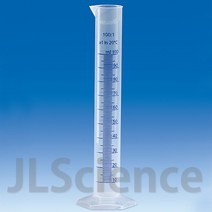 (JLS) Vitlab 플라스틱 메스실린더(파란색 눈금)(10 ~ 100ml) Graduated Cylinder Vitlab-Germany, 100ml 1ea