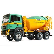 RC카 무선조종 1/14 MAN RC 유압 6x6 믹서 금속 트럭 모델 사운드 RTR 페인팅 엔지니어링 시멘트 모델 장난감, 2.Spraying RTR
