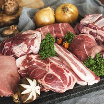 남원 지리산 흑돼지 앞다리살 사태 안심 등심 300g, 지리산 흑돼지 사태 300g