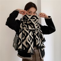 언니닷컴 레트로체크 머플러 2color 여성 목도리 가을 털 겨울 니트 체크