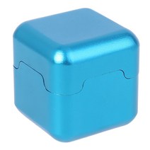 알루미늄 휴대용 미니 풀 큐 팁 초크 홀더 모집단 당구를위한 사례 상자, 푸른