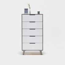 한샘몰pick 세컨드컨테이너 에브리 600 5단 서랍장, 그레이 화이트(B)