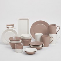 르난세 휘게 4인 세트 27P, 로즈핑크+크림세트