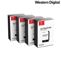 NAS 서버용 하드디스크 Ultrastar HC530 14T 4팩 (SATA3/7200/5, 상세 설명 참조, 상세 설명 참조