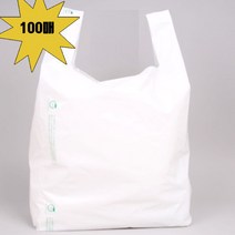 주식회사하이팩 비닐봉투 캠핑용품 생분해 휴용 판촉물 대 환경 중 사이즈 100매입, 1개, 생분해 (대) 100매