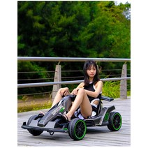 키덜트 4륜 구동 카트 레이싱 전동 미니 ATV 바이크, 빨간색  Chaowei 12V12