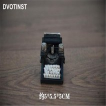 수동 옛날 복고 레트로 타자기 Dvotinst 신생아 사진 소품 TV 라디오 미니 크리 에이 티브 프로 포토 스튜디오 촬영 액세서리, typewriter+0 to 3 months