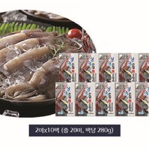 기타 싱싱 손질 통오징어 280g*10팩(20미), 단품